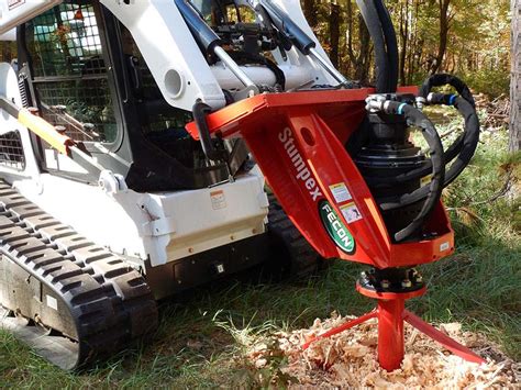 fecon stumpex for skid steer|stumpex grinder attachment.